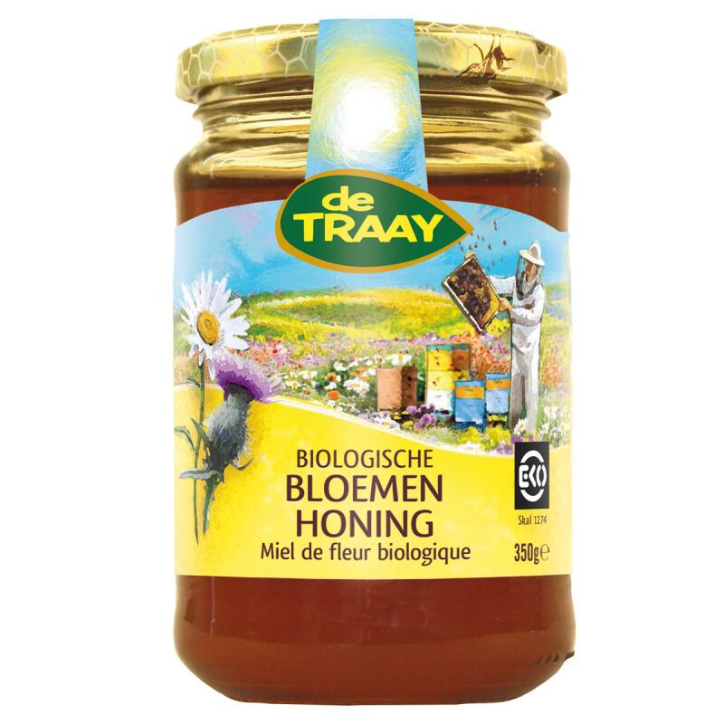 Bloemen honing vloeibaar van De Traay, 1 x 350 g